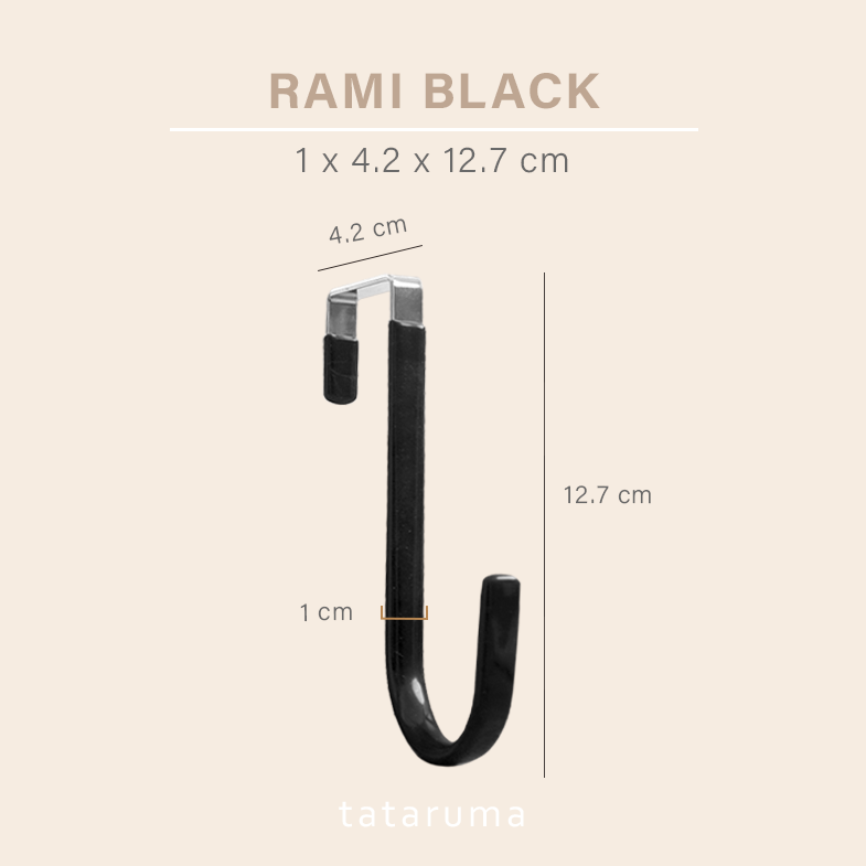 RAMI - Gantungan Besi Single Serbaguna Tanpa Paku/Bor