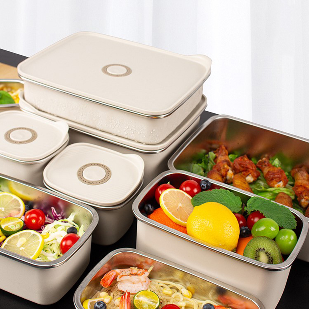 RANCHI - Food Box Stainless 304 dengan Tanggal Anti Bocor Tahan Panas Dingin