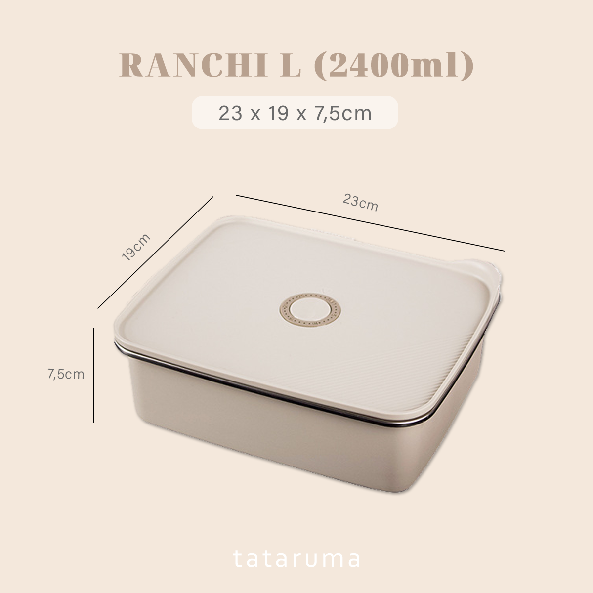 RANCHI - Food Box Stainless 304 dengan Tanggal Anti Bocor Tahan Panas Dingin