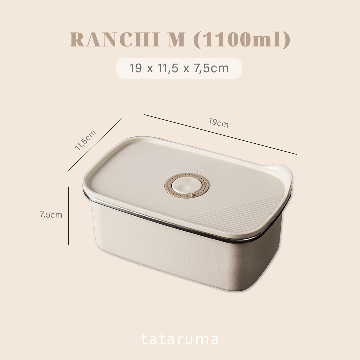 RANCHI - Food Box Stainless 304 dengan Tanggal Anti Bocor Tahan Panas Dingin