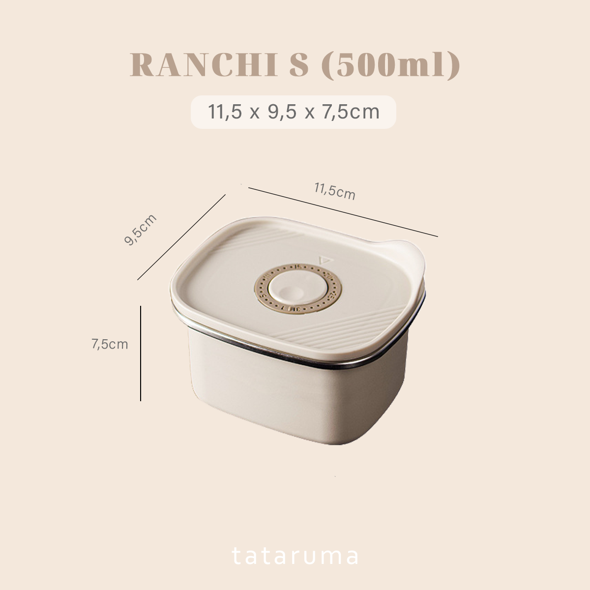 RANCHI - Food Box Stainless 304 dengan Tanggal Anti Bocor Tahan Panas Dingin
