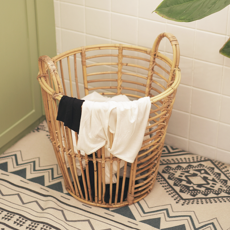 RANDORI -  Keranjang Baju Laundry Rotan Serbaguna Handmade Rattan Basket