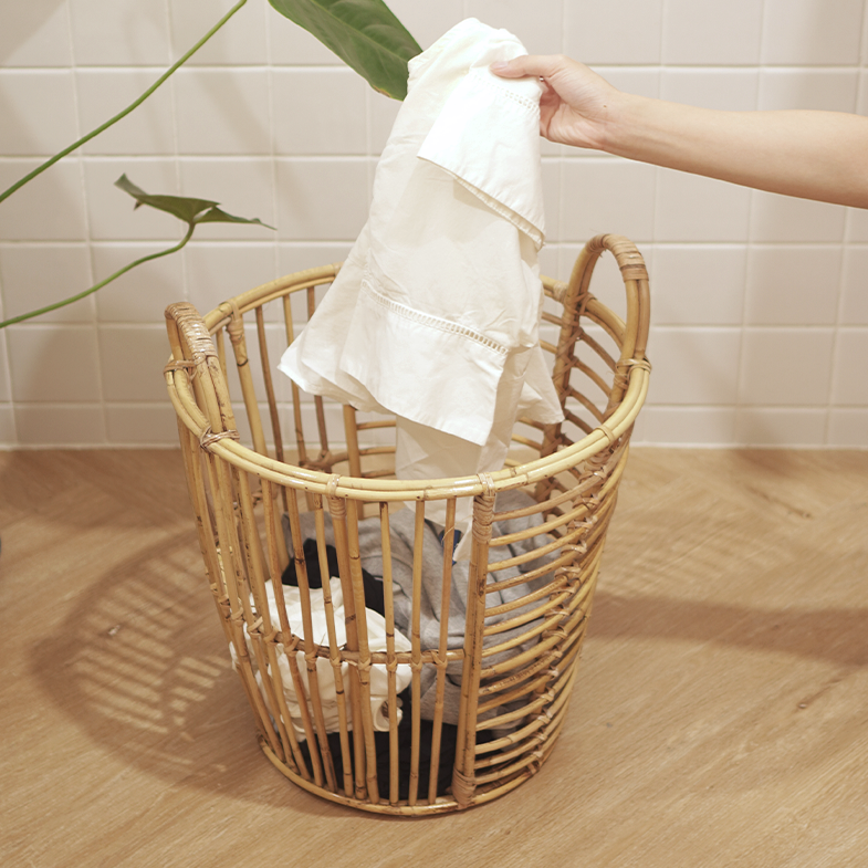 RANDORI -  Keranjang Baju Laundry Rotan Serbaguna Handmade Rattan Basket