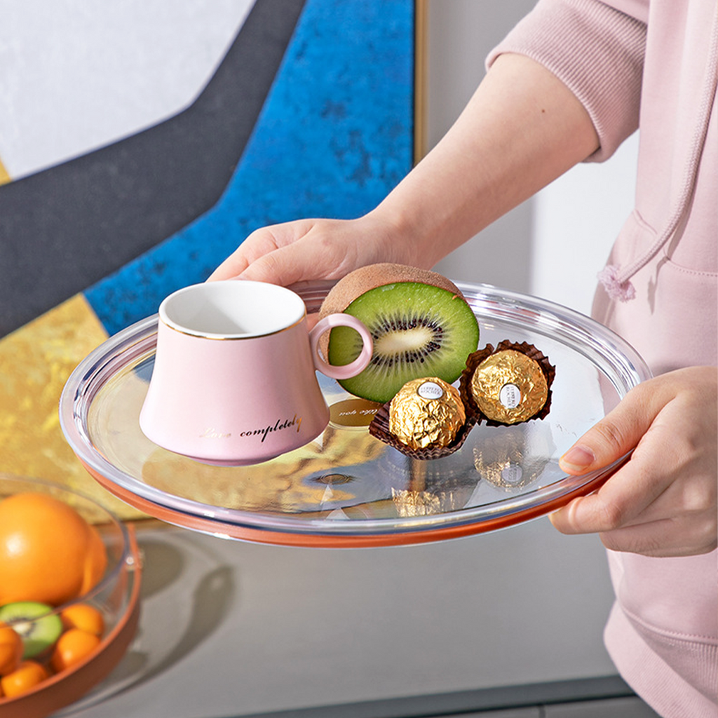RIPPU - Tempat Makanan Snack Kacang Permen Toples Lebaran Jar Food Storage Sekat Dengan Tutup Dan Handle Multifungsi