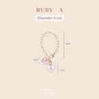 RUBY - Tumbler Botol Minum Charm Abjad Huruf Inisial A sampai Z Kupu-kupu Butterfly