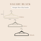 SAGARU - Gantungan Baju Hanger Suede Non-slip