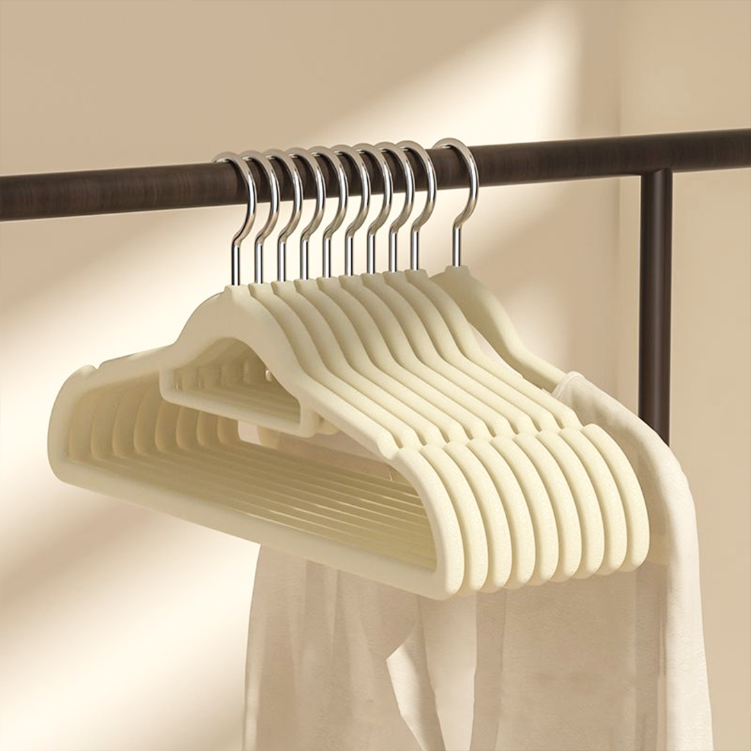 SAGARU - Gantungan Baju Hanger Suede Non-slip