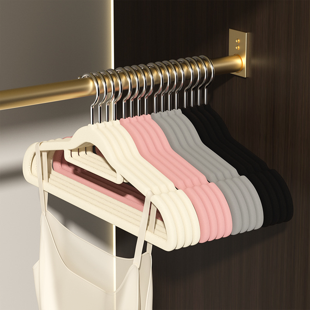SAGARU - Gantungan Baju Hanger Suede Non-slip