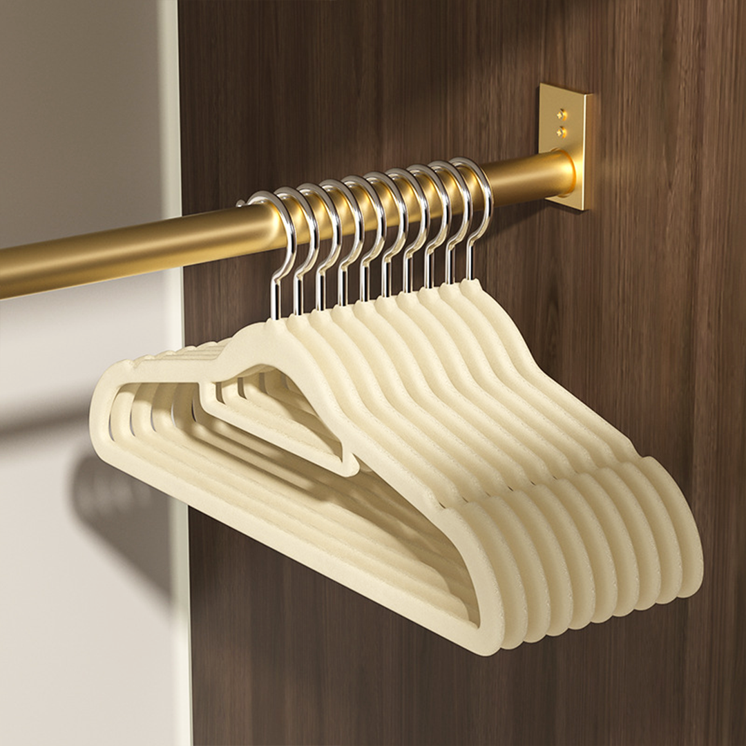 SAGARU - Gantungan Baju Hanger Suede Non-slip