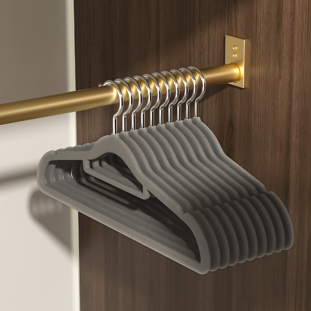 SAGARU - Gantungan Baju Hanger Suede Non-slip