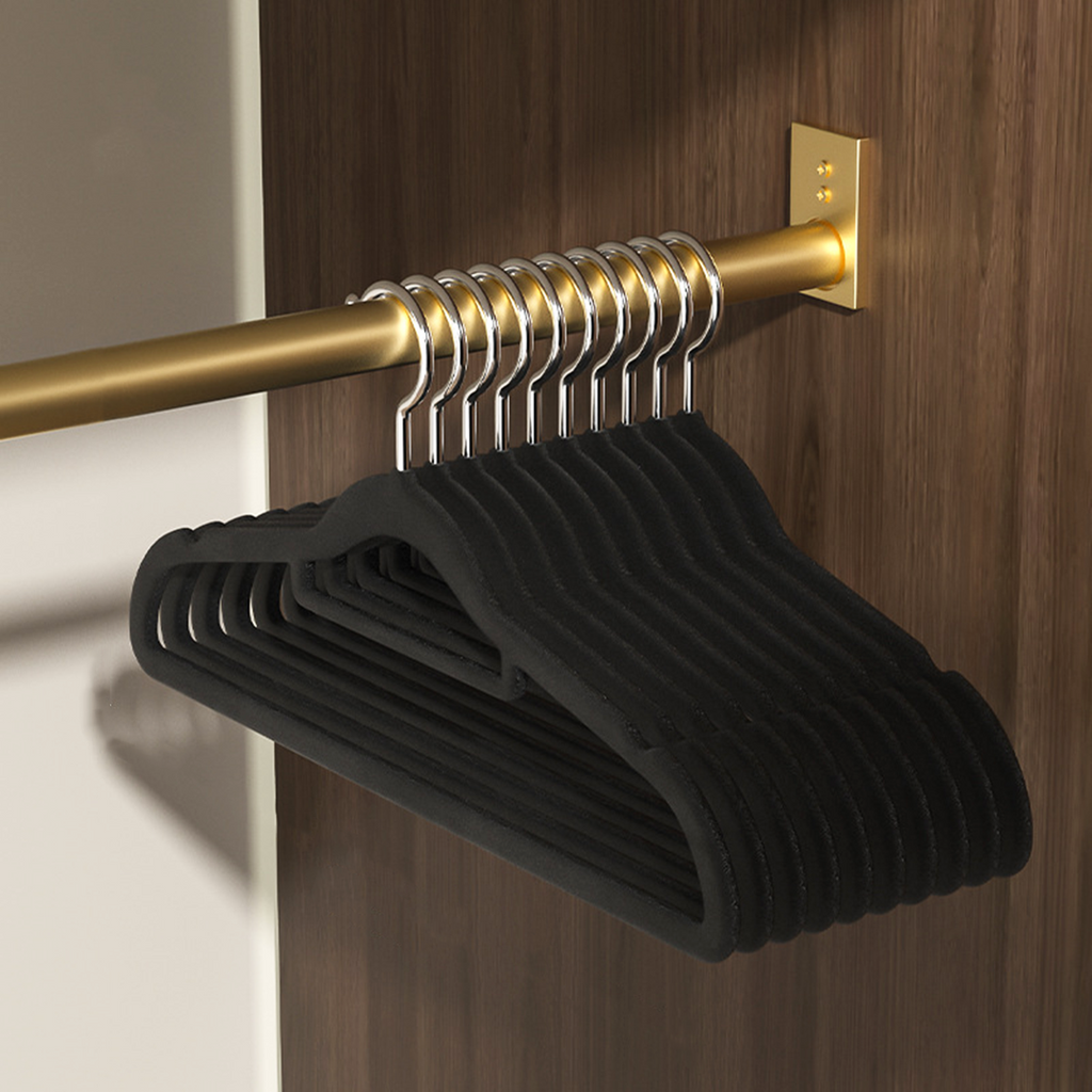 SAGARU - Gantungan Baju Hanger Suede Non-slip
