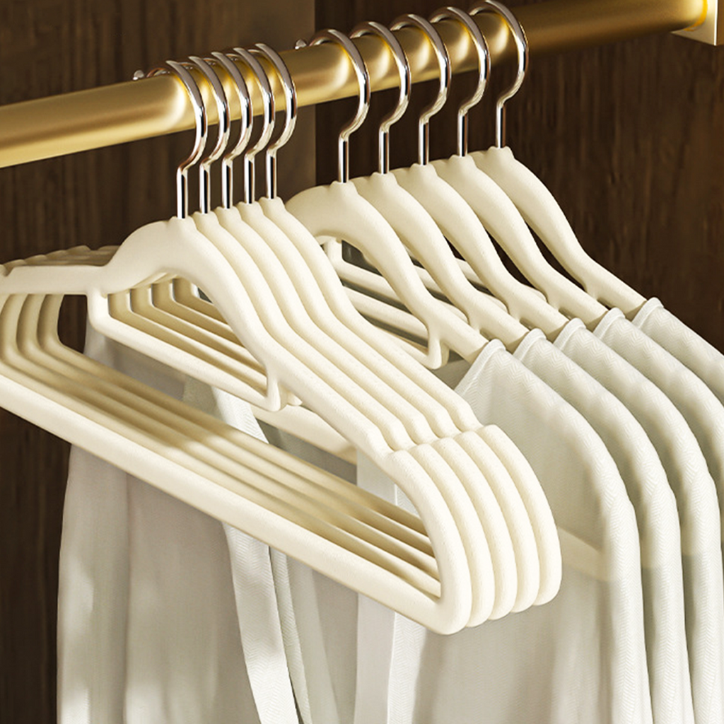 SAGARU - Gantungan Baju Hanger Suede Non-slip