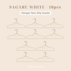 SAGARU - Gantungan Baju Hanger Suede Non-slip