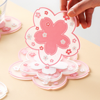 SAKUMI - Alas Tahan Panas Food Grade Sakura Coaster Tatakan