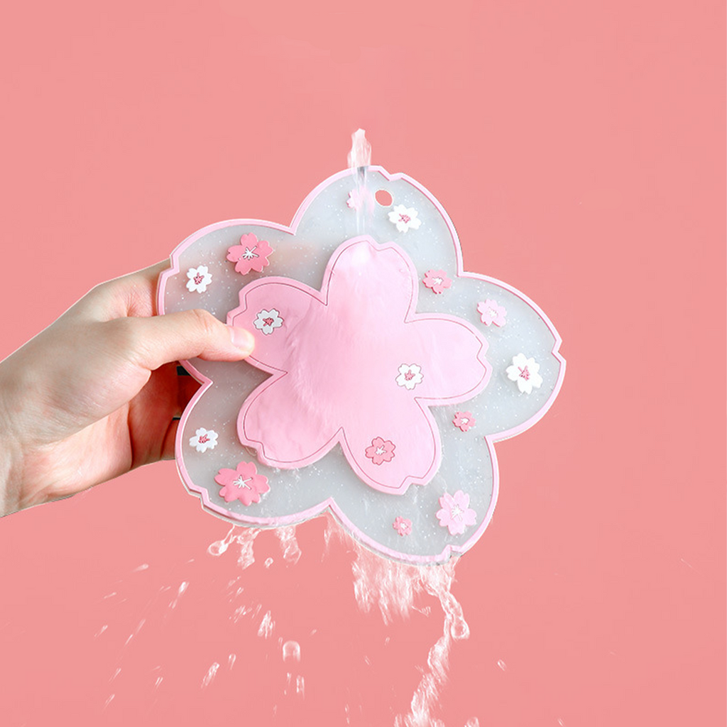 SAKUMI - Alas Tahan Panas Food Grade Sakura Coaster Tatakan