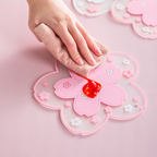SAKUMI - Alas Tahan Panas Food Grade Sakura Coaster Tatakan