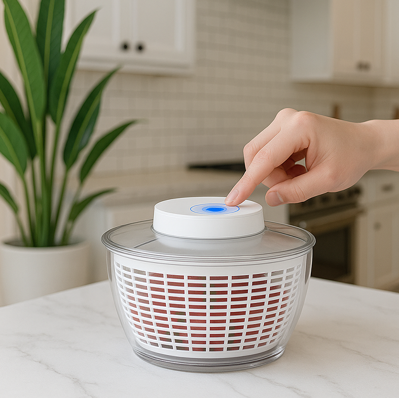 SARADA - Salad Spinner Bowl Peniris Pengering Putar Sayur Buah Elektrik