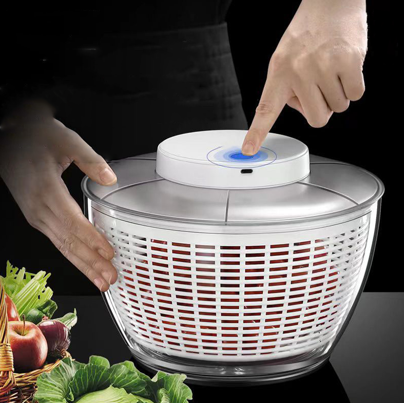SARADA - Salad Spinner Bowl Peniris Pengering Putar Sayur Buah Elektrik