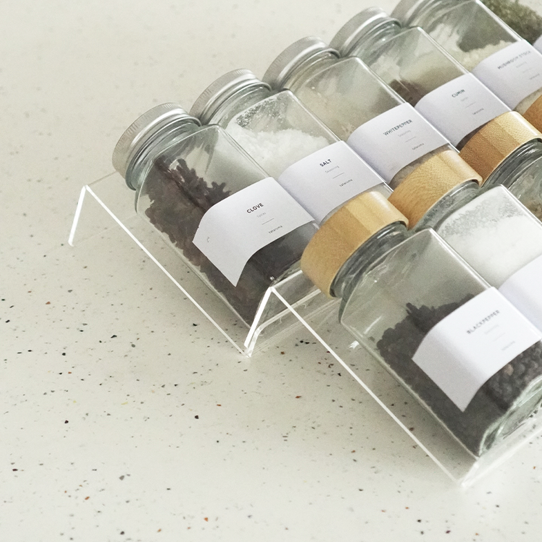 SEKAI - Alas Akrilik Display Bumbu Sekat Laci Multi-lapis