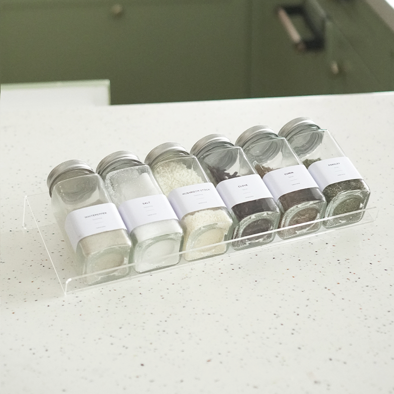 SEKAI - Alas Akrilik Display Bumbu Sekat Laci Multi-lapis
