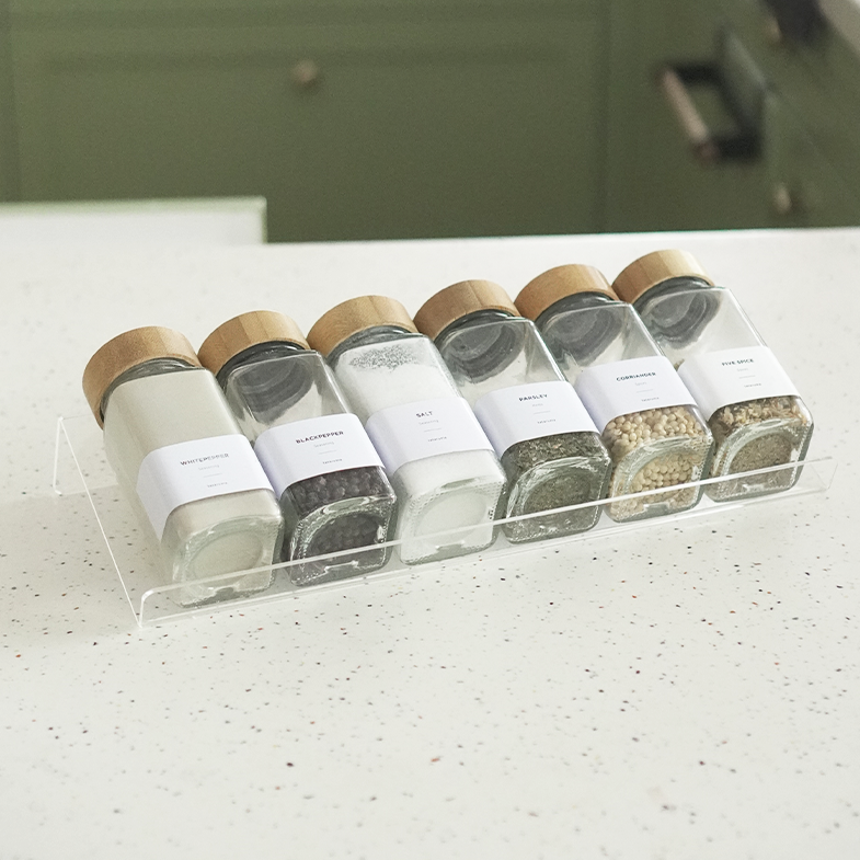 SEKAI - Alas Akrilik Display Bumbu Sekat Laci Multi-lapis