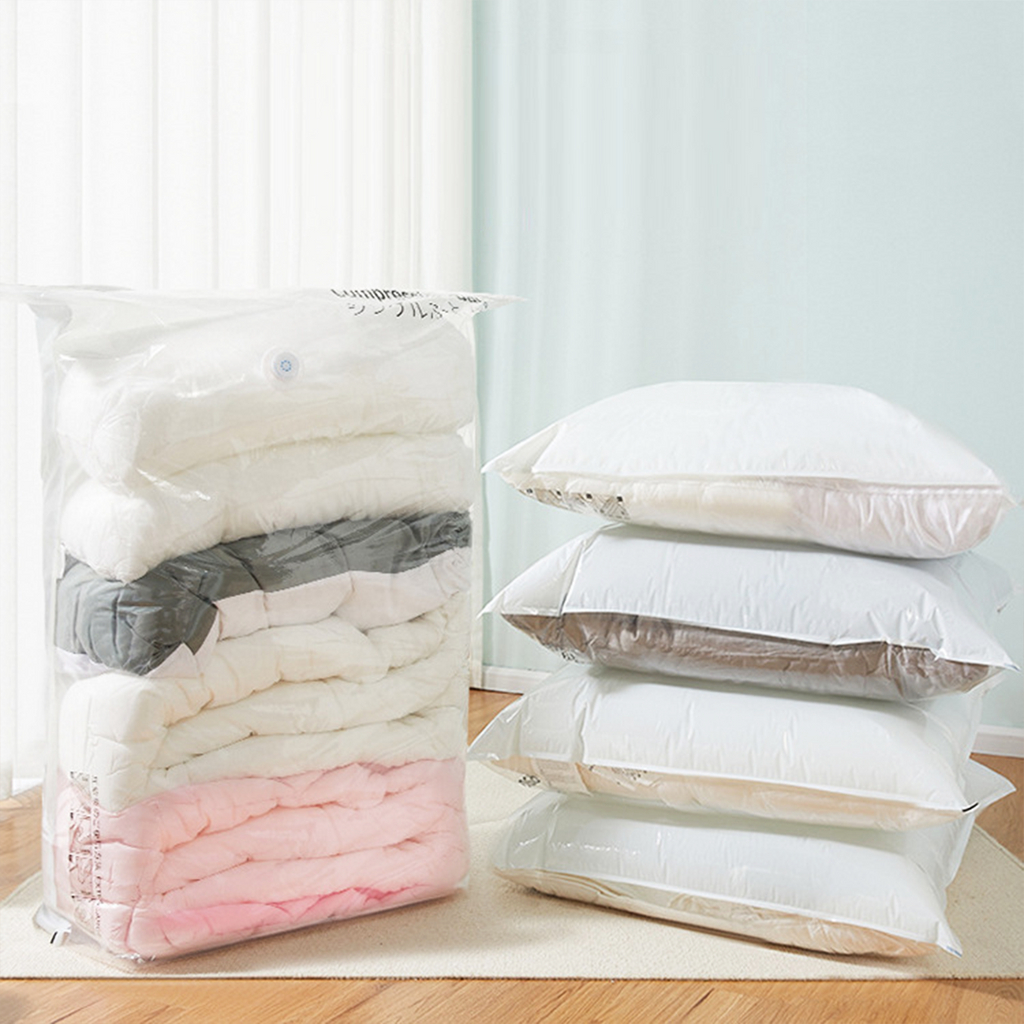 SHINKU - Plastik Vakum Jumbo Kompresi Pakaian Selimut Coat Bed Cover Packing Anti Air