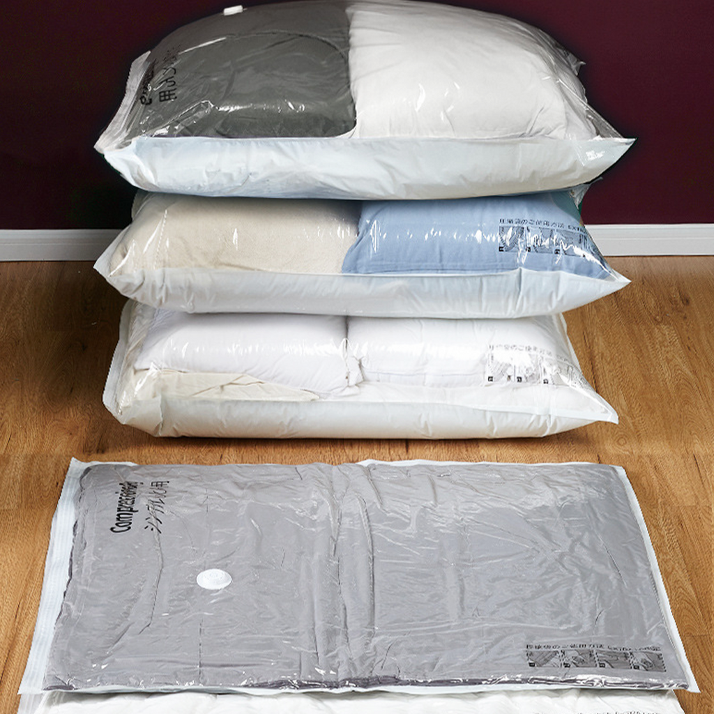 SHINKU - Plastik Vakum Jumbo Kompresi Pakaian Selimut Coat Bed Cover Packing Anti Air