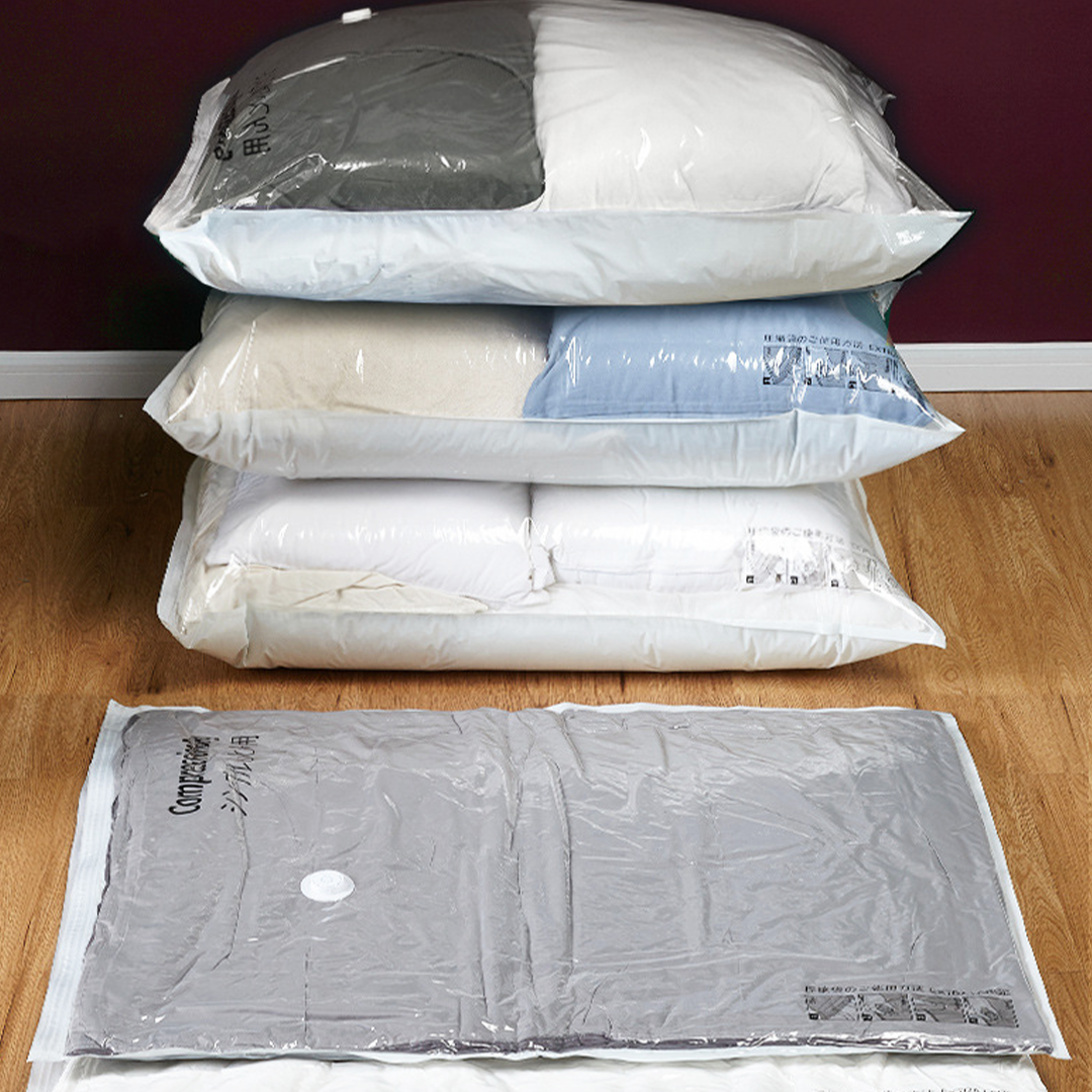 SHINKU - Plastik Vakum Jumbo Kompresi Pakaian Selimut Coat Bed Cover Packing Anti Air