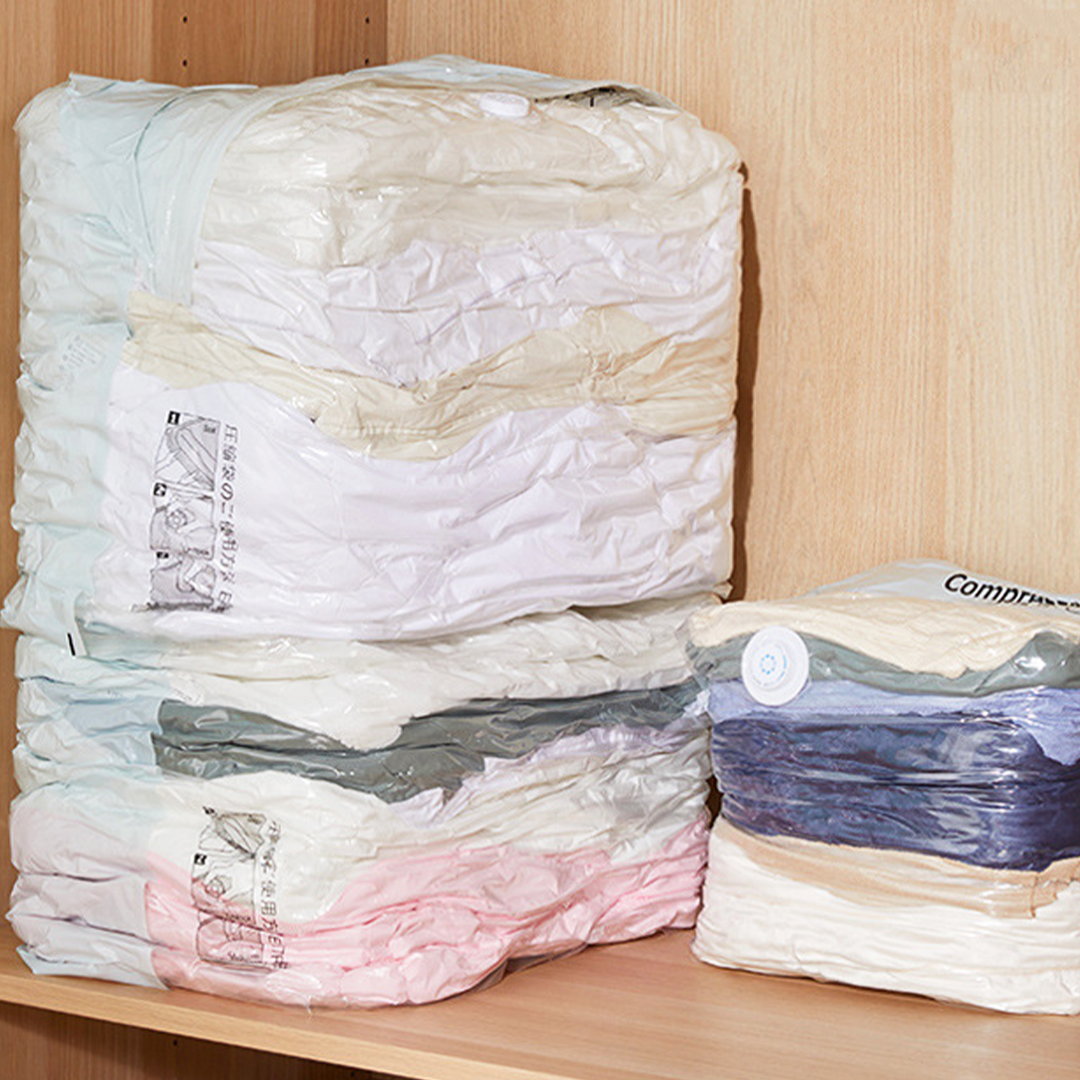 SHINKU - Plastik Vakum Jumbo Kompresi Pakaian Selimut Coat Bed Cover Packing Anti Air