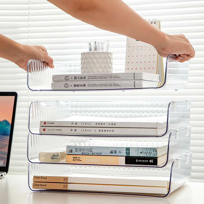 SHORUI - Stackable Storage Organizer 2 Tumpuk Tempat Dokumen Kertas Buku Alat Tulis Multifungsi Serbaguna