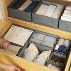 SKIBB - Clothes Storage Box set isi 6 Penyimpanan Baju/Pakaian/Dalaman Lipat Serbaguna