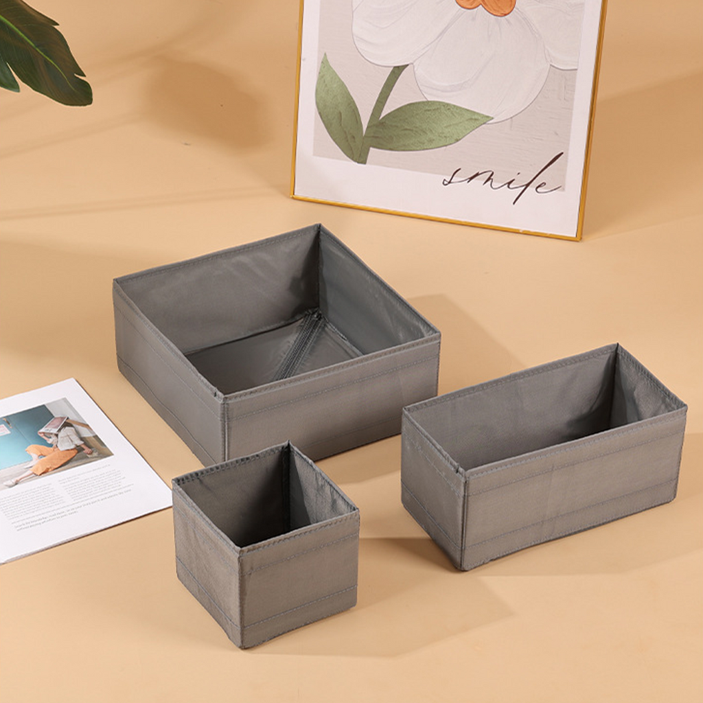SKIBB - Clothes Storage Box set isi 6 Penyimpanan Baju/Pakaian/Dalaman Lipat Serbaguna