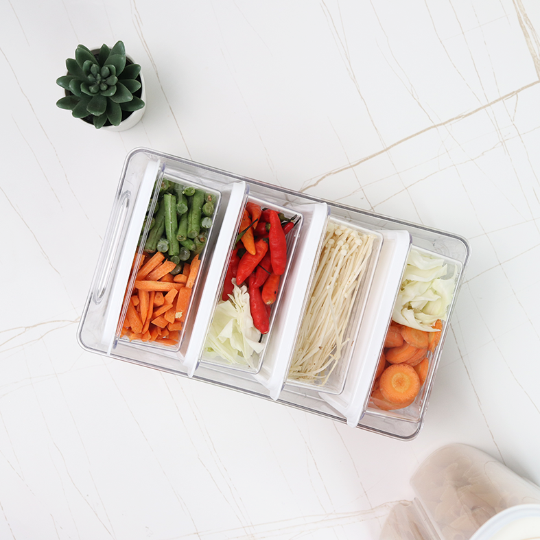 BUNDLING MOJI SOJI S/M/L - Kotak Kontainer Tempat Penyimpanan Toples Makanan Sayur Buah Daging Kulkas Fridge Freezer Food Storage Container Organizer Box