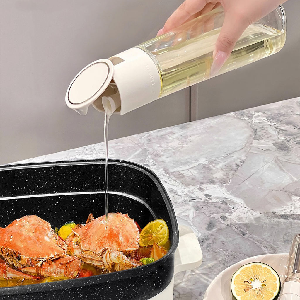 SOSOGU BUNDLE - Set 4 Botol Minyak dan 4 Botol Bumbu Bersendok dengan Rak Susun Tingkat Dapur Kitchen Rack Besi FREE STICKER