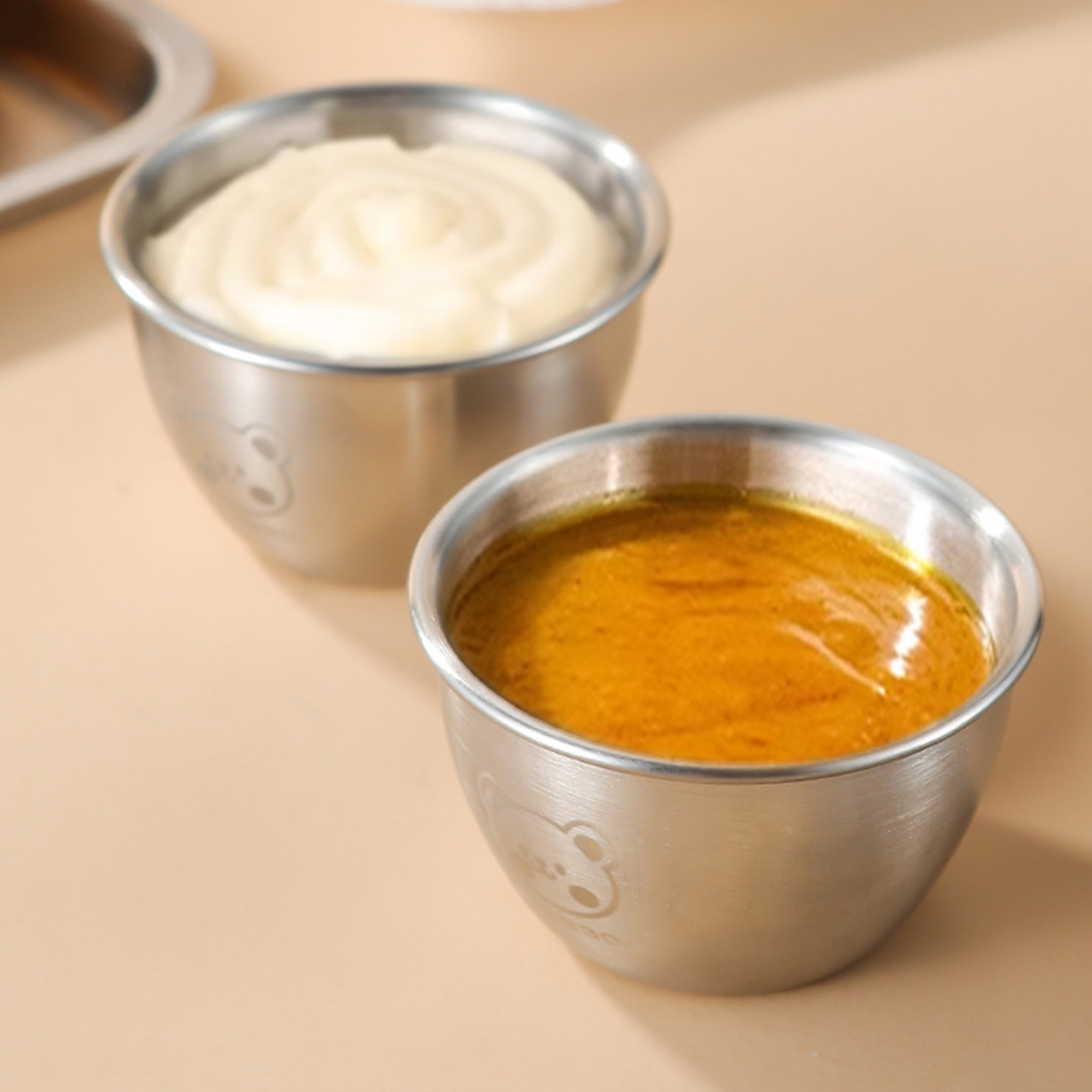 SOSU - Mini Sauce Cup Tempat Saos Kecap Mayones Anti Karat SUS304