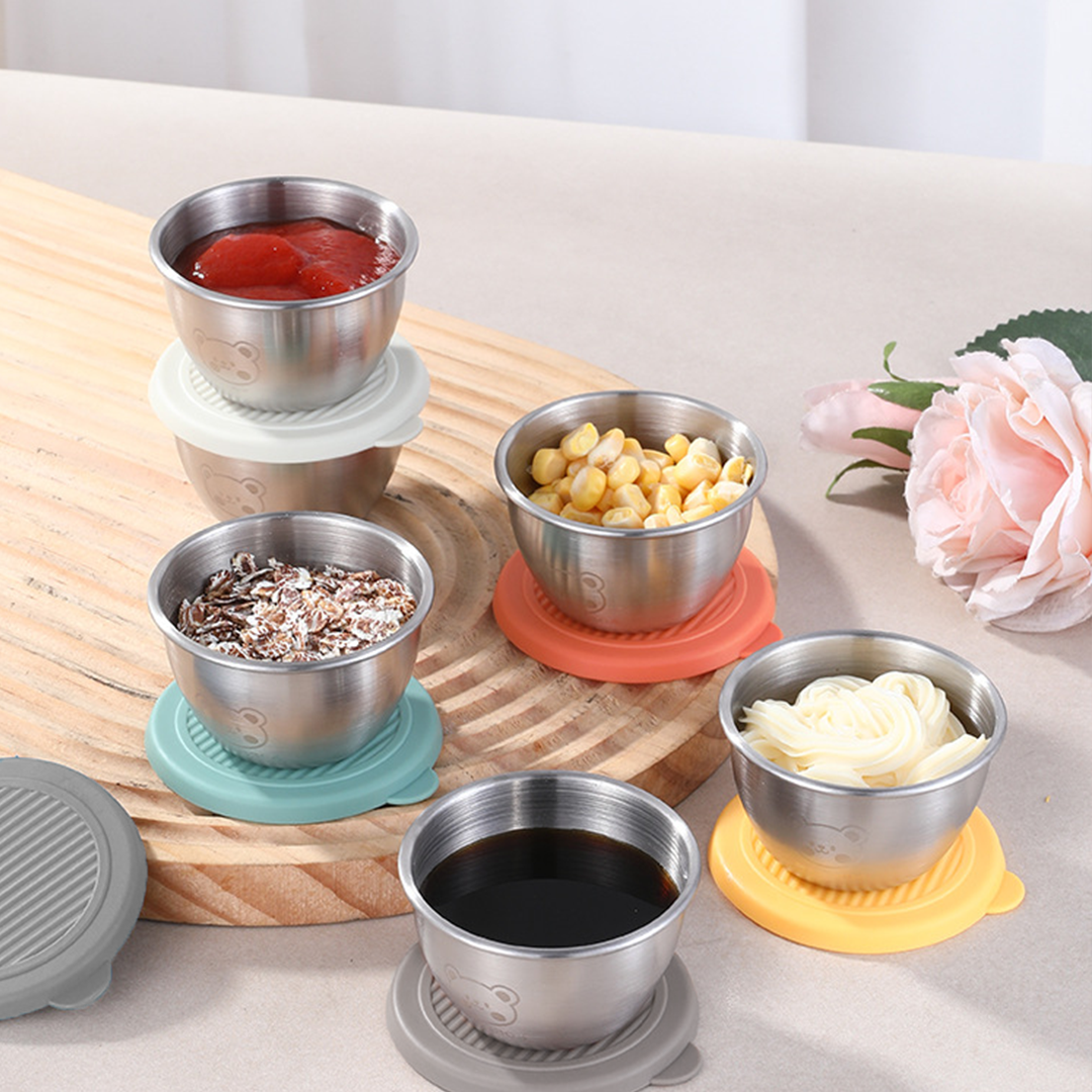 SOSU - Mini Sauce Cup Tempat Saos Kecap Mayones Anti Karat SUS304