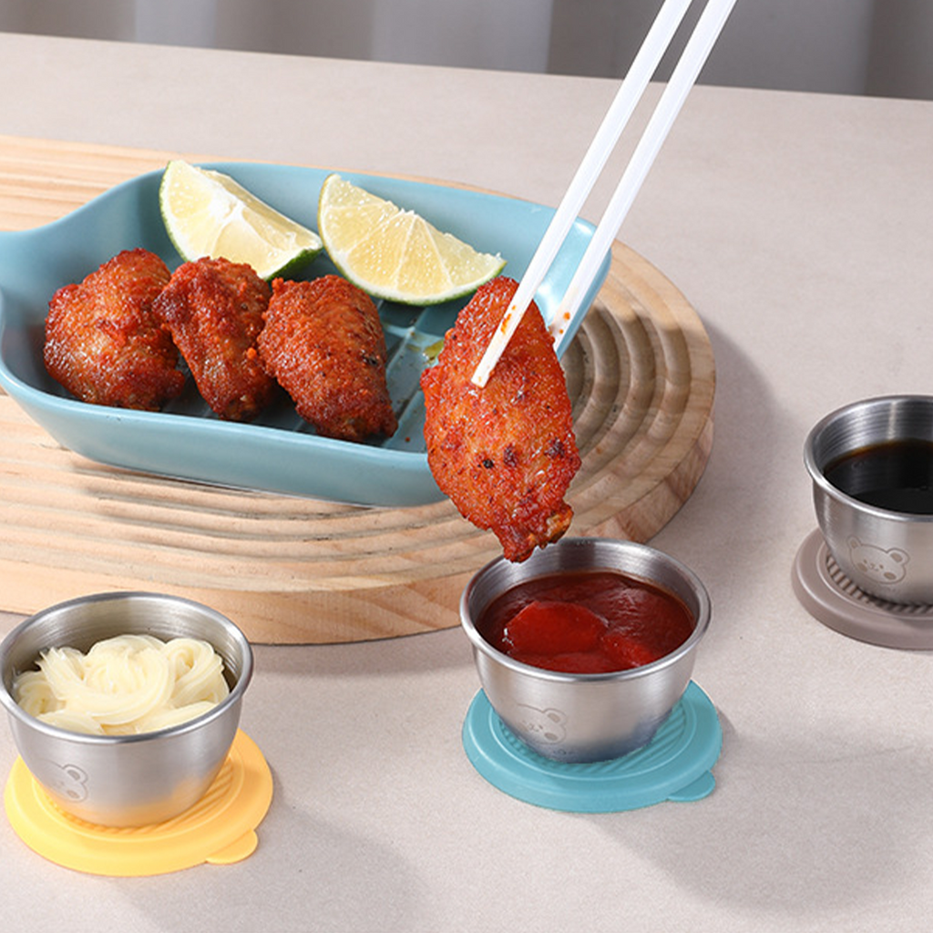 SOSU - Mini Sauce Cup Tempat Saos Kecap Mayones Anti Karat SUS304