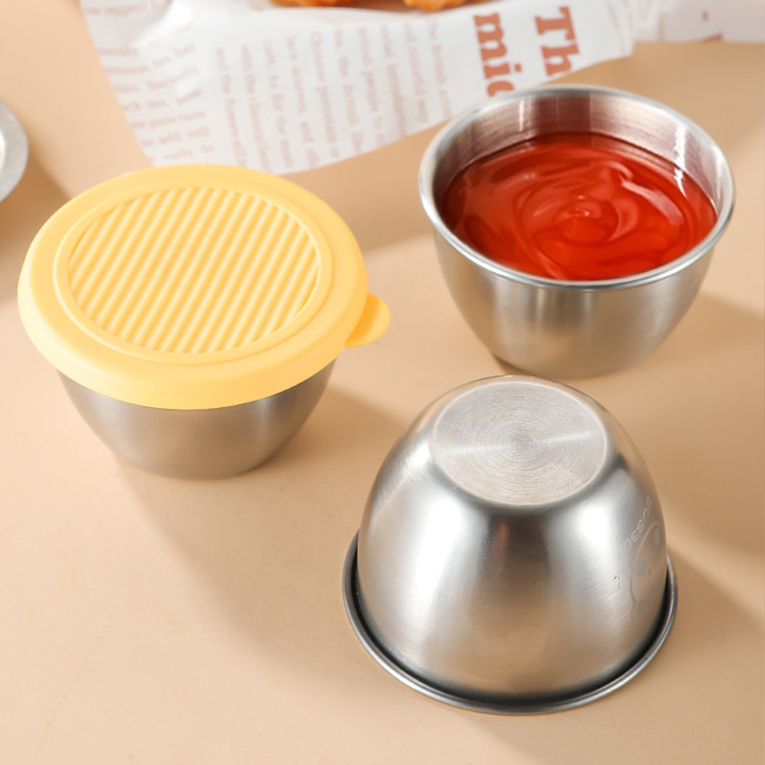 SOSU - Mini Sauce Cup Tempat Saos Kecap Mayones Anti Karat SUS304