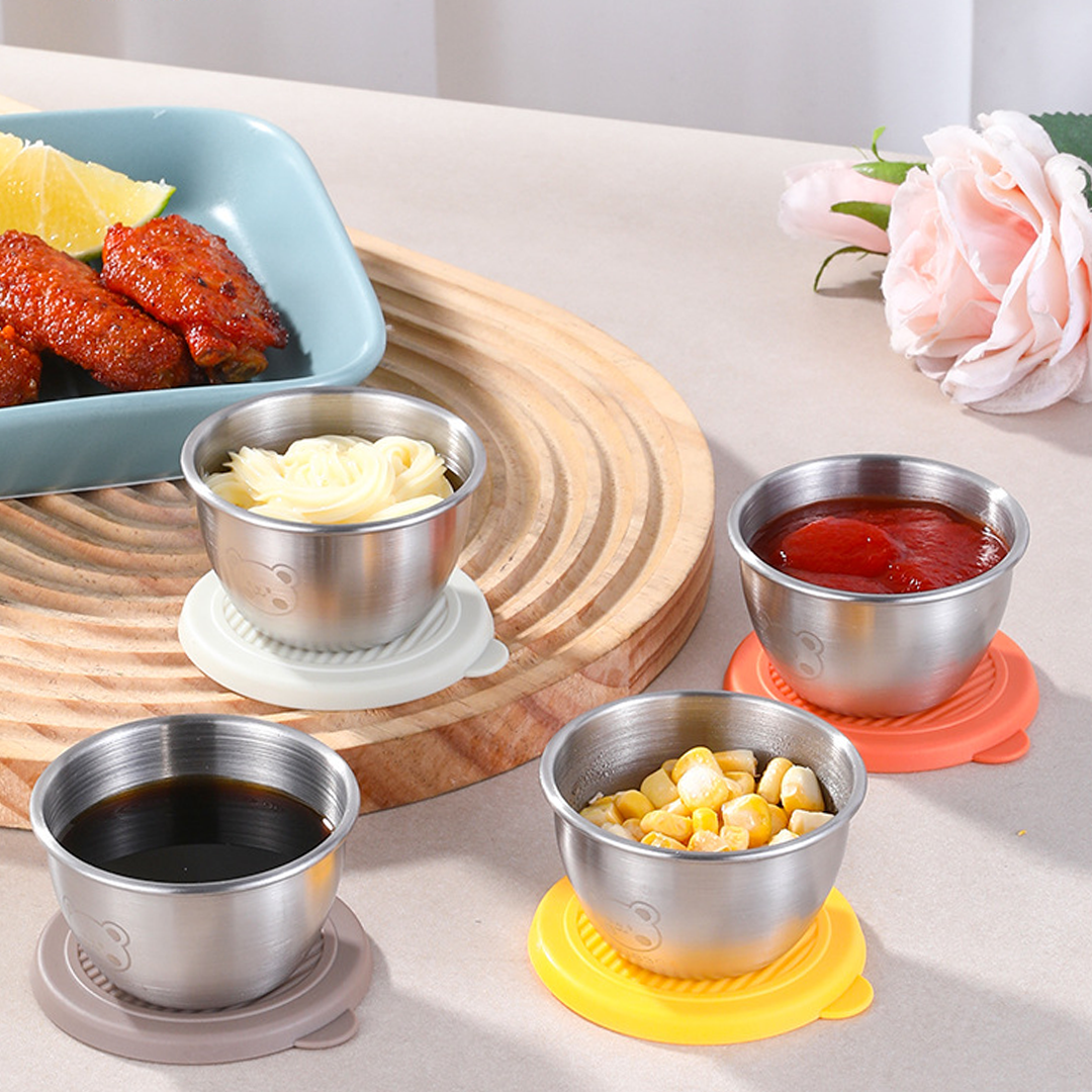 SOSU - Mini Sauce Cup Tempat Saos Kecap Mayones Anti Karat SUS304