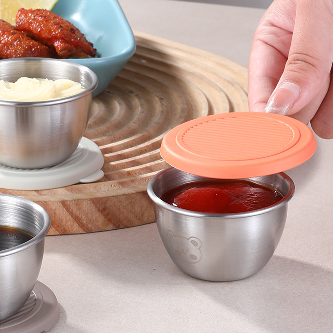 SOSU - Mini Sauce Cup Tempat Saos Kecap Mayones Anti Karat SUS304