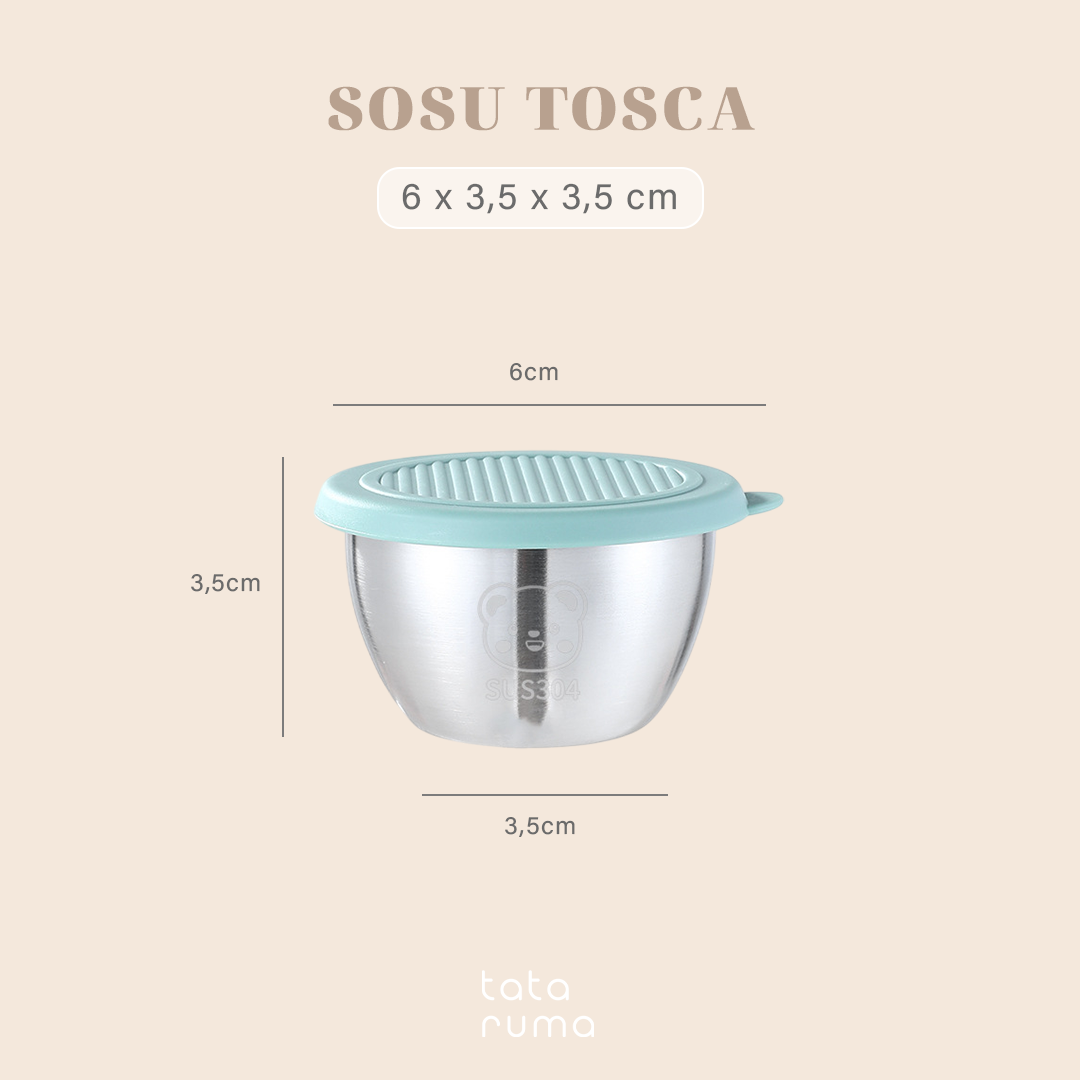 SOSU - Mini Sauce Cup Tempat Saos Kecap Mayones Anti Karat SUS304