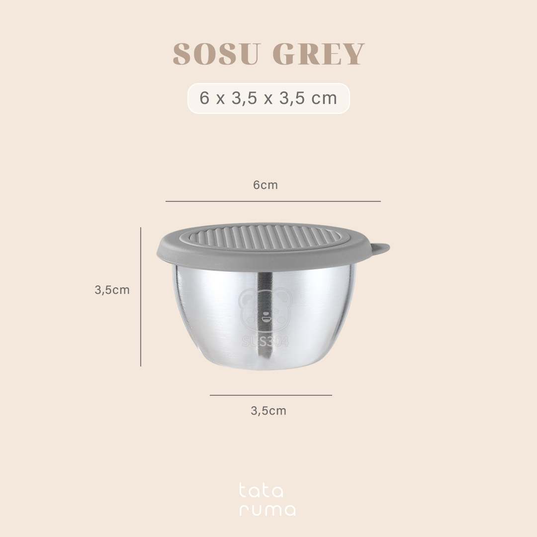 SOSU - Mini Sauce Cup Tempat Saos Kecap Mayones Anti Karat SUS304