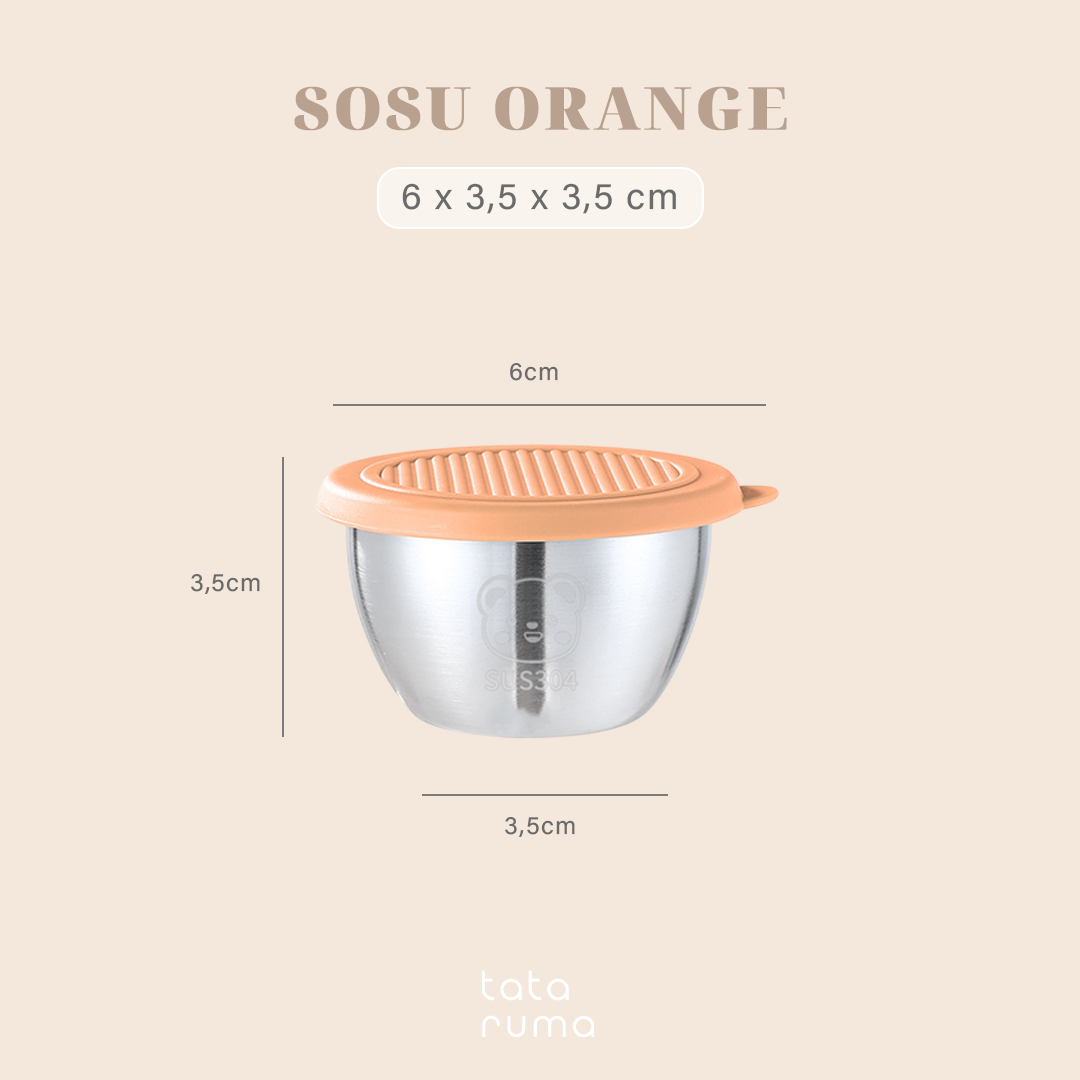 SOSU - Mini Sauce Cup Tempat Saos Kecap Mayones Anti Karat SUS304