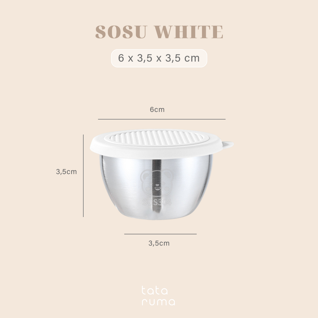 SOSU - Mini Sauce Cup Tempat Saos Kecap Mayones Anti Karat SUS304