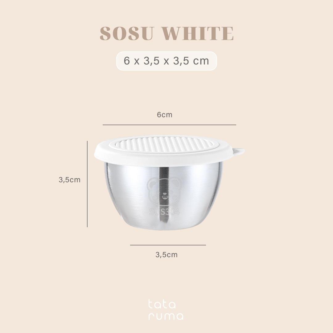 SOSU - Mini Sauce Cup Tempat Saos Kecap Mayones Anti Karat SUS304