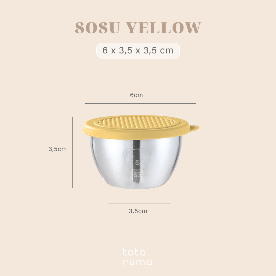 SOSU - Mini Sauce Cup Tempat Saos Kecap Mayones Anti Karat SUS304