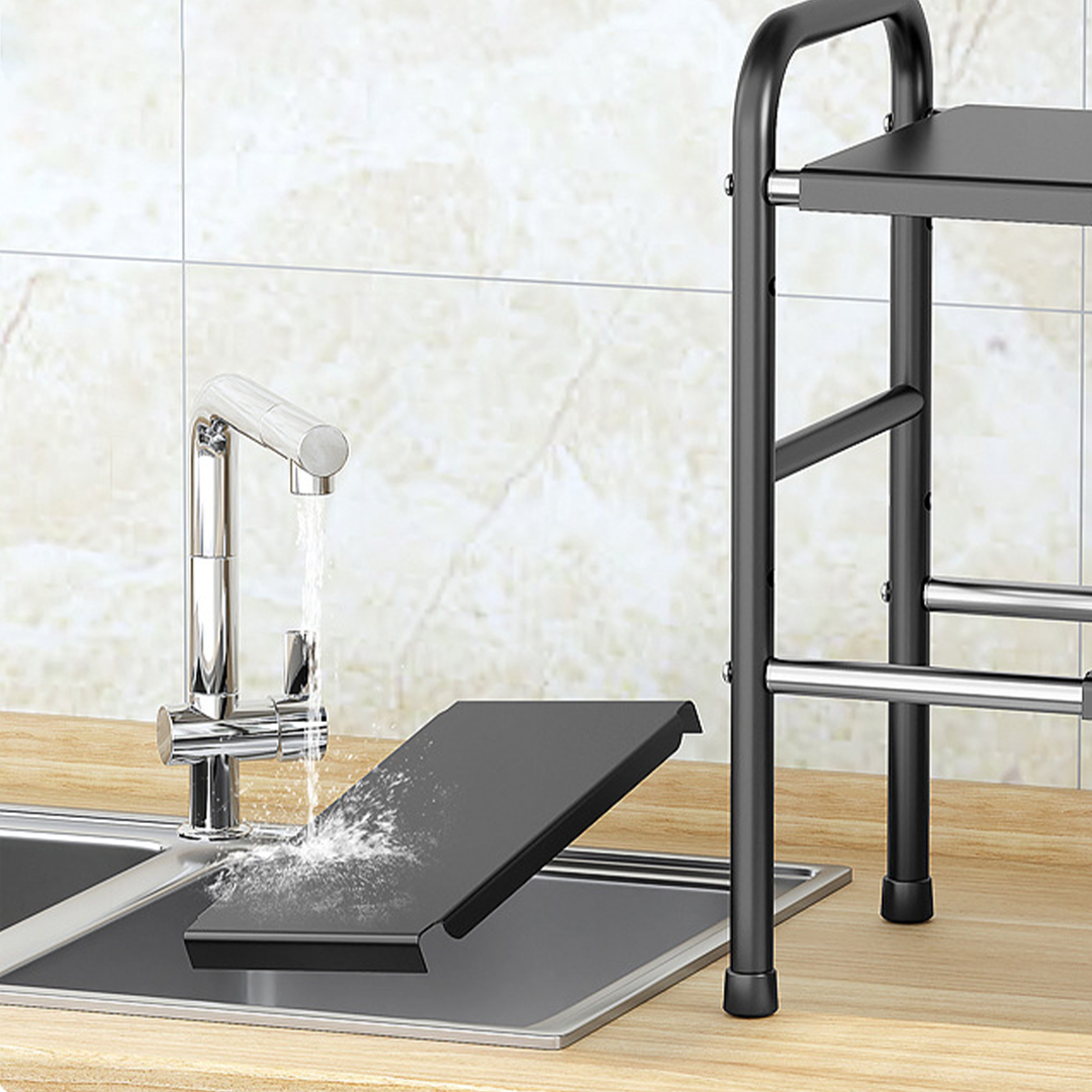 SUTAKU - Rak Tingkat Dapur Under Sink Customized Bebas Atur Papan Keranjang Adjustable Extendable Kitchen Rack