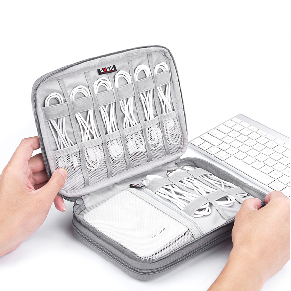 SUZEN - Tas Organizer Kabel Resleting Anti Debu Waterproof