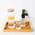 Tea Set Pitcher TAKAI 1L Minuman Tahan Panas & 2 gelas & Tray