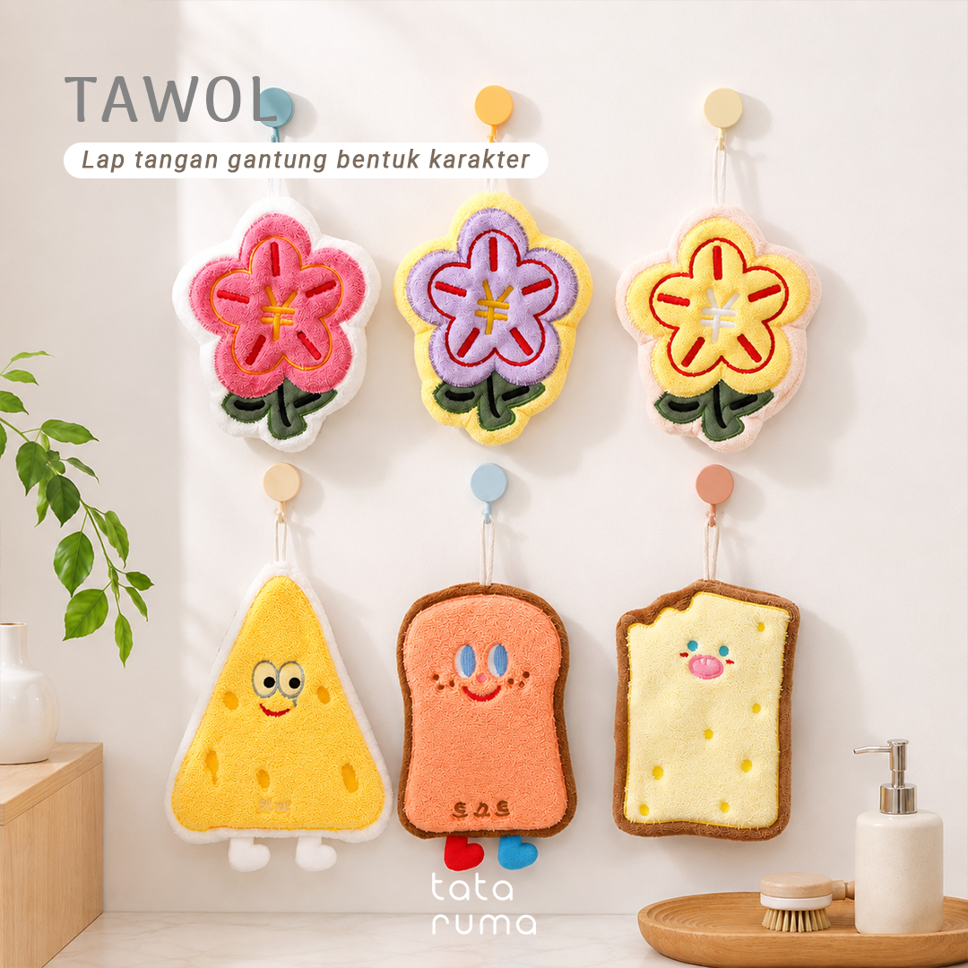 TAWOL - Hand Towel Gantung Lap Tangan Bentuk Karakter Lucu